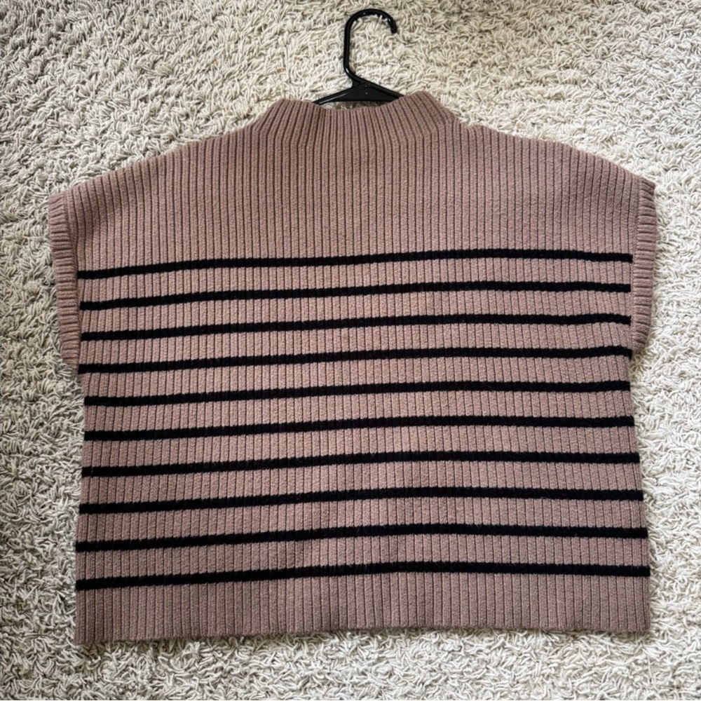 Blu Pepper Brown and Black Cowl Neck Sweater